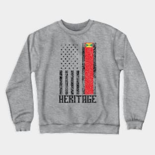 Grenada Hispanic Heritage distressed flag Crewneck Sweatshirt